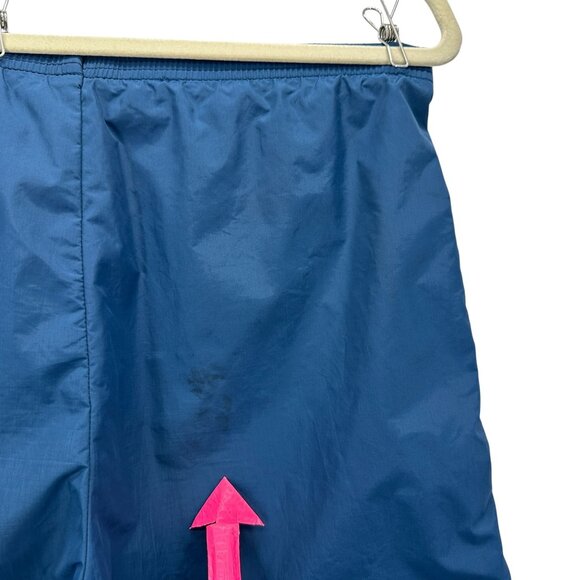 Vintage Bill Rodgers Womens Small Pants Windbreaker Zipper Ankle Blue Pull On - Picture 7 of 9